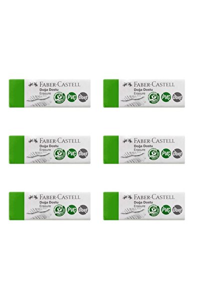 Faber Castell مجموعة فابر كاستل الصديقة للبيئة مكونة من 6 ممحاة كبيرة من مادة...