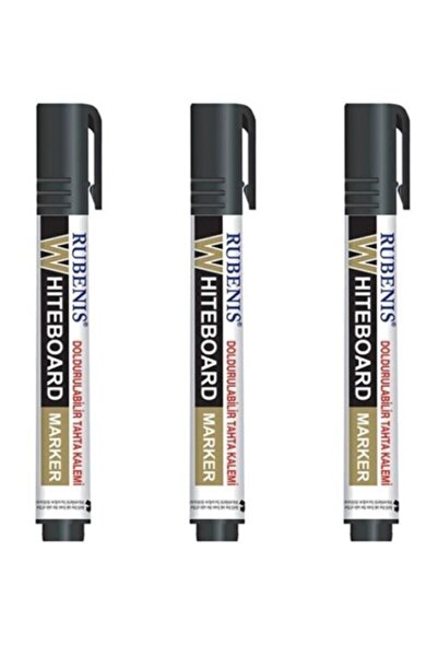 Black Refillable Board Pen 3pcs