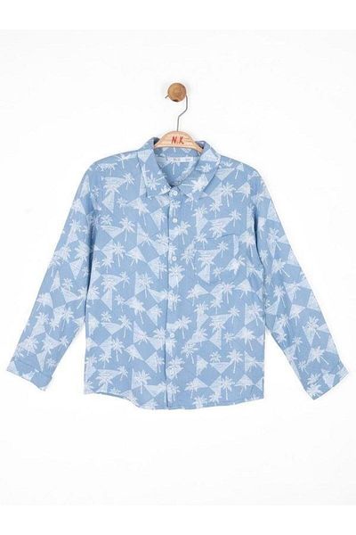 NK Boy's Shirt - Palm Tree Pattern