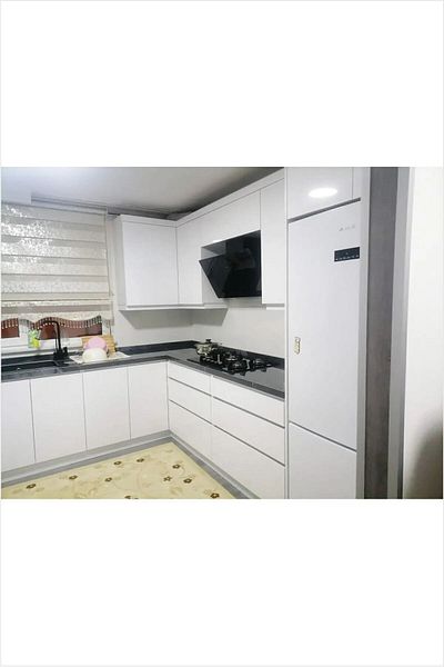 Azra Reklam Glossy White Adhesive Foil Kitchen Cupboard and Furniture Covering Foil