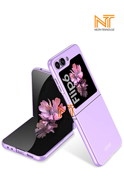 Nezih Case Samsung Galaxy Z Flip 6 / Z Flip 7 FE Uyumlu Sert Kıpta Kapak