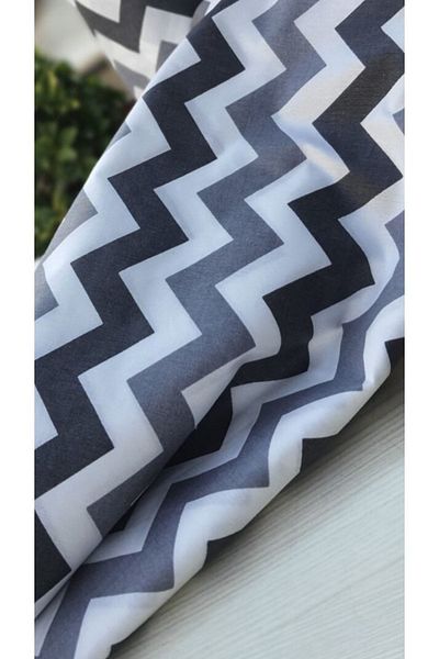 TEKSTİLCİ Meter Fabric, Duvet Cover Fabric, Zigzag Patterned Ranforce Fabric Width 240 Cm