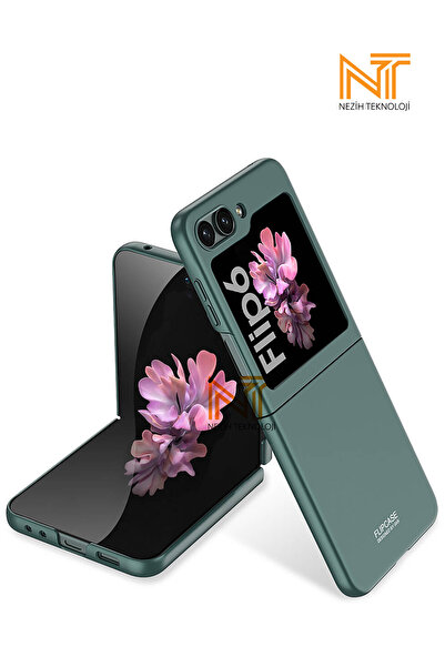 Nezih Case Samsung Galaxy Z Flip 6 / Z Flip 7 FE Uyumlu Sert Kıpta Kapak