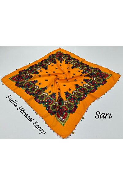 Genel Markalar Yöresel Çeyrekli Boncuklu Mardin Hemavi Eşarp