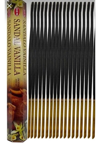 ENJOY SHOP Sandal-vanilya Kokulu Tütsü 20 Adet Bambu Çubuk Tütsü Vardır Paket...