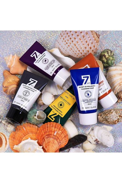 May Island 7Days Secret - 6-Piece Facial Cleansing Foam Set