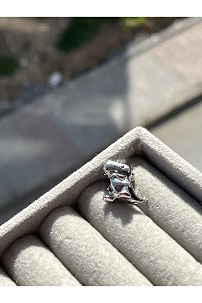 asaf Dinozor Charm | Gümüş Kaplama| Accessory