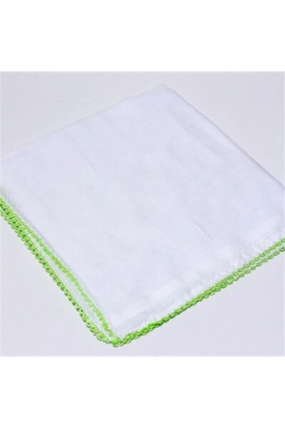 Kezban Tekstil Λευκό Κεντητό Βαμβακερό Τυρόπανο Εσωτερικό Μαντήλι 5 Τεμάχια 90x90