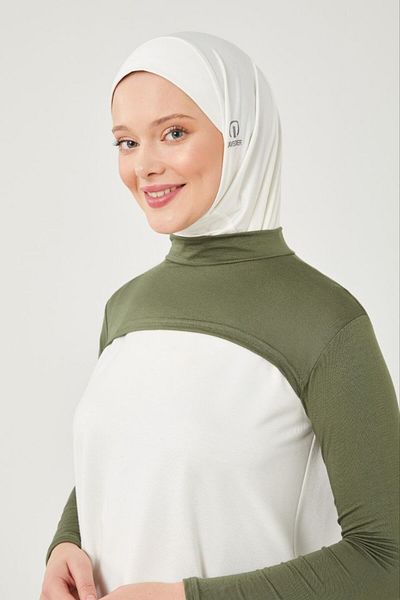 Melodi Scarf Μανίκια με ζιβάγκο σε χακί χρώμα