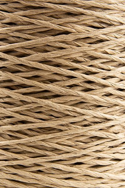 SENSY Premium 250 gr Φυσικό Χαρτί Σχοινί, Ψάθινο Χαρτί Κλωστή, Ράφια, τσάντα, σουπλά, Σχοινί Καπέλο, 250m Φυσικό