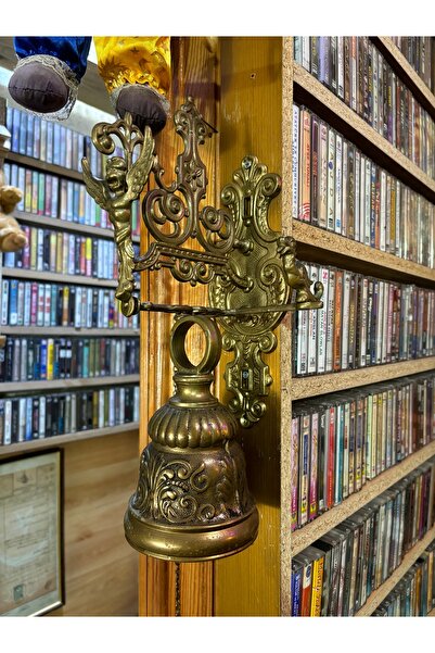 tayfuntufan antika koleksiyon Avrupa pirinç Çan 35 cm boyunda