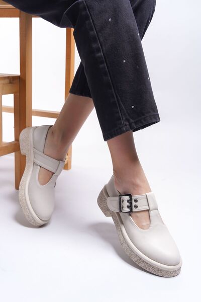 Riccon Dámska mokasína Imyfenor00121901 Béžová koža