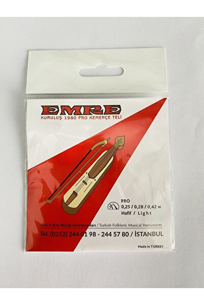 GMC MUSIC STORE Emre 0.25 / 0.28 / 0.42 سلسلة كمان هرمية خفيفة + هدية من الراتنج