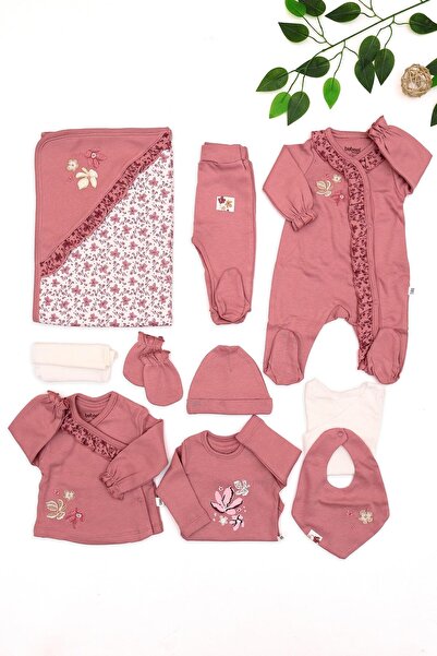 Sitilin 10-Piece Lace Baby Girl Hospital Discharge Set - STL6672