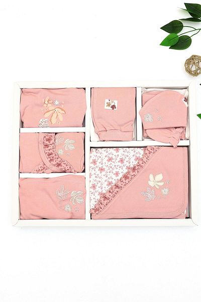 Sitilin 10-Piece Ruffle Baby Girl Newborn Hospital Exit - STL6671
