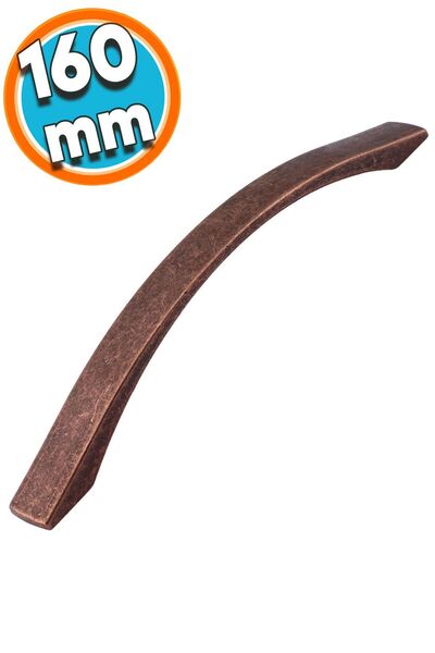 NZB Mobilya Banyo Mutfak Dolabı Çekmece Dolap Kapak Kulpu Kulbu Antik Bakır 160 mm Metal Kulp