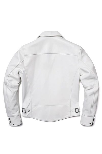 NYC GİYİM TEKSTİL Genuine Leather White Coat