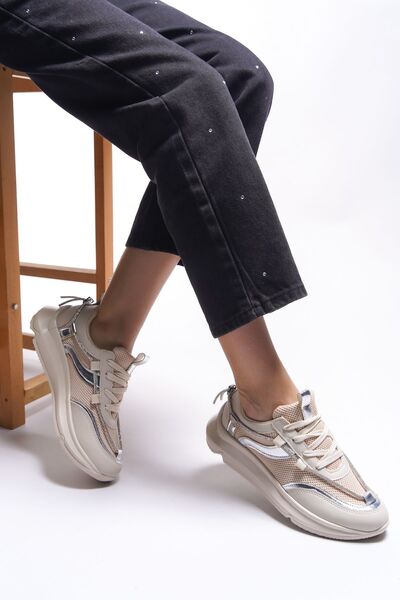 Riccon Pydnida Women's Sneakers0012435 Beige