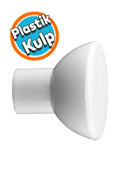 NZB Plastik Düğme Mobilya Çekmece Dolap Kapak Kulpu Kulbu Beyaz Kulp