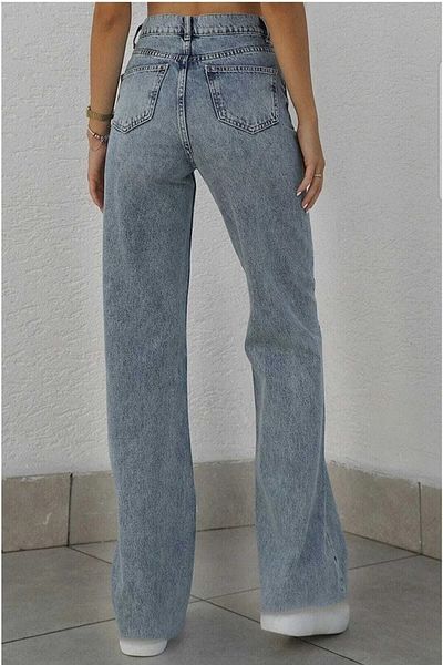 LİMABEL Blugi din denim cu talie super înaltă Claire albastru deschis pentru zăpadă