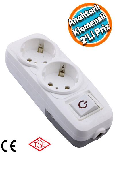 NZB Switched 2-Piece Group Socket Terminal Plug Socket Grounded Multi-Group Socket Coupler Double Wireless