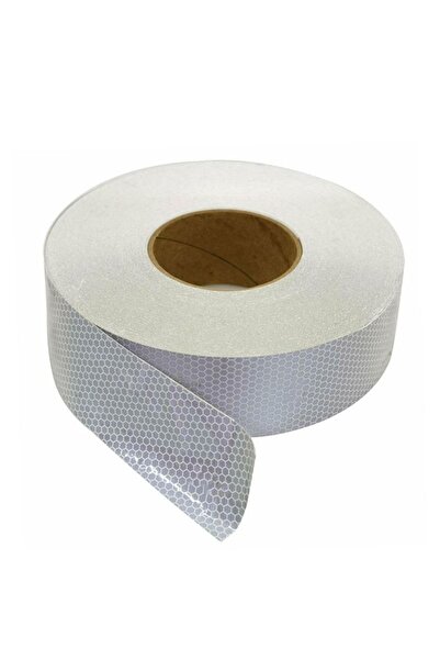 NZB شريط لاصق عاكس بطول 5 أمتار باللون الأبيض