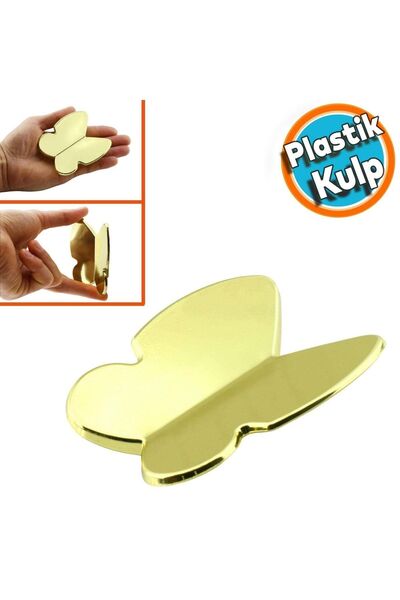 NZB Mobilya Çekmece Dolap Kapak Kulpu Kulbu Çocuk Bebek Genç Odası Plastik Gold Altın Kulp 32 Mm