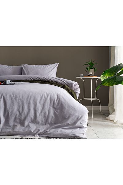 Doqu Home Dreamlife Duvet Cover Set Single - Gray