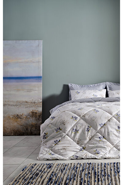 Doqu Home Flourish Easy Cotton Tek Kişilik Comforter Set - Krem
