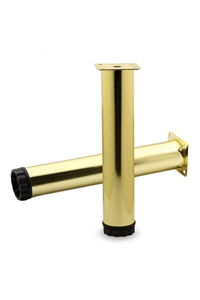 NZB Mobilya Kanepe Sehpa Tv Ünitesi Koltuk Ayağı Ayarlanabilir 25 Cm Gold Alt...