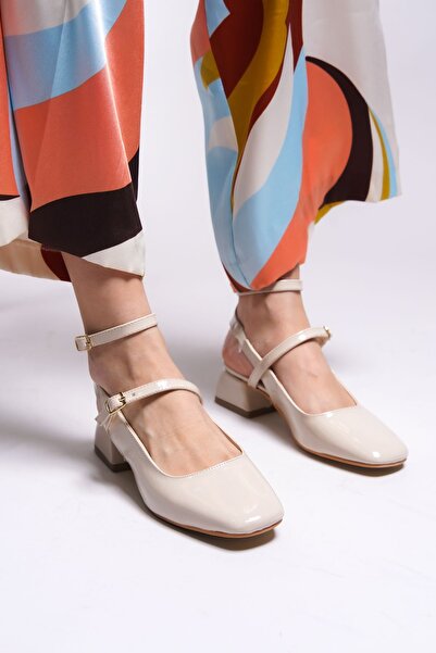 Riccon Thiristnith Women's Heeled Shoes0012335 Skin Patent Leather