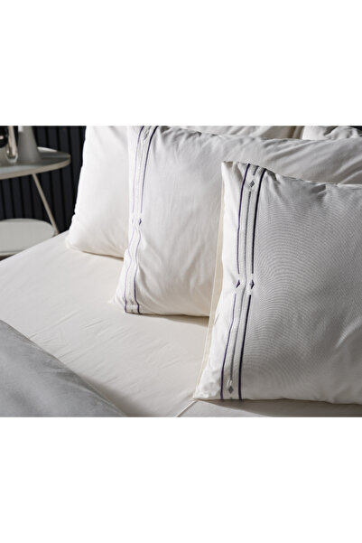 Doqu Home Zelda Double Embroidered Duvet Cover Set - Indigo