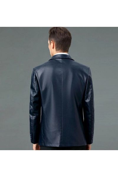 NYC GİYİM TEKSTİL Genuine Leather - Thin Section Blazer Classic Jacket