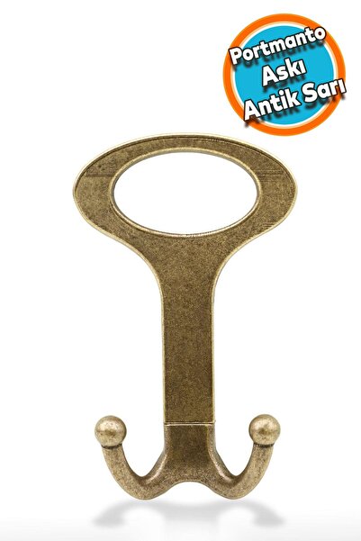 NZB Portmanto Vestiyer Duvar Askısı Mobilya Kapı Antik Sarı Dolap Elbise Askı...