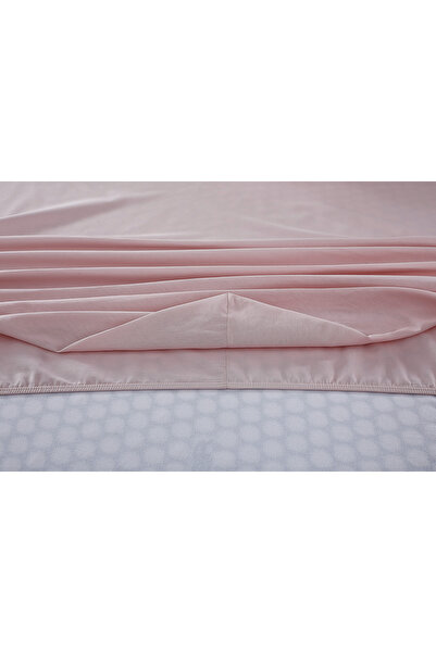 Doqu Home Single King Size Colorful Fitted Sheet - Powder