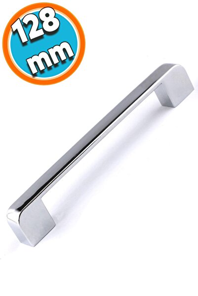 NZB Çekmece Dolap Mutfak Kulpu Kapak Kulbu Metal Kulp Mobilya Krom Renk 128 m...