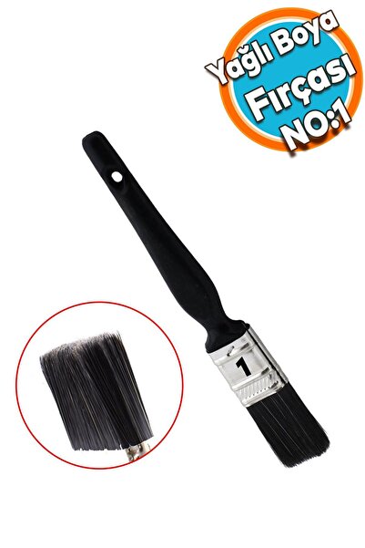 NZB Yağlı Boya Fırça No: 1 Resim Ressam Fırçası Hobi Sanat Duvar Metal Ahşap ...