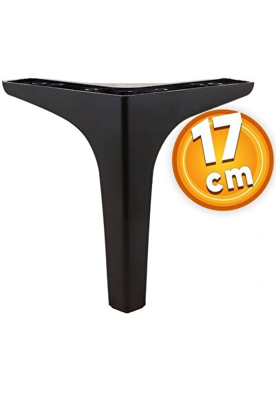 NZB Lüks Mobilya Kanepe Sehpa Tv Ünitesi Koltuk Ayağı 17 Cm Siyah Baza Ayak