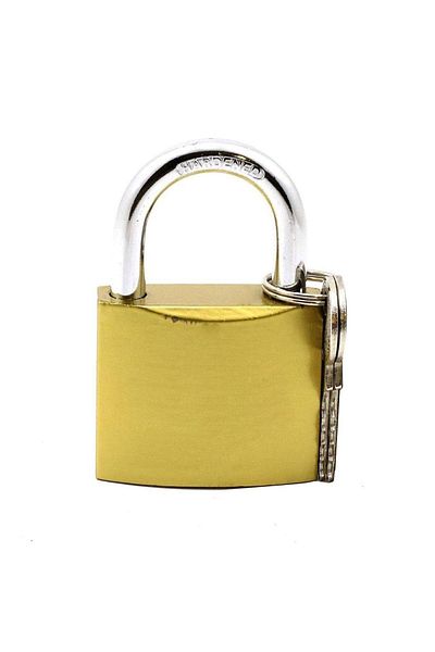NZB Padlock Door Cabinet Lock Yellow 25 Mm with 2 Keys