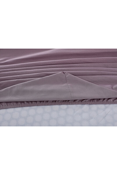 Doqu Home Lilac Single King Size Bed Sheet - Colorful Fitted