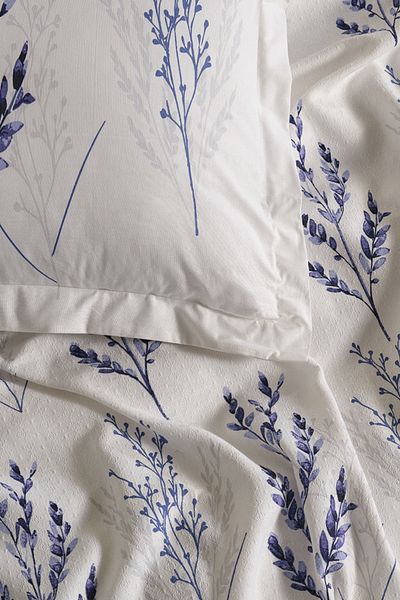 Doqu Home Lara Pike Flora Μονό Σετ - Λευκό