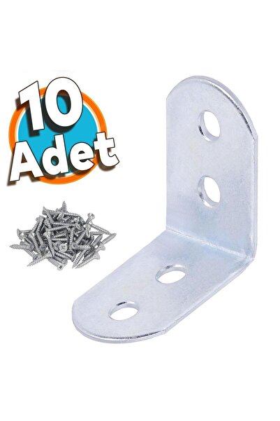 NZB Mobilya Duvar Dolap Raf Köşe Bağlantı Sabitleme L Demir Köşebent Metal Gö...