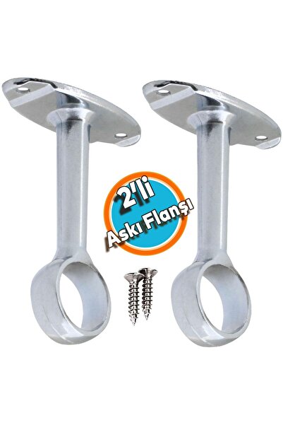 NZB Dolap Askı Flanşı Açık Ağız Daire Yuvarlak Ayaklı Dolap Elbise Askı Apara...