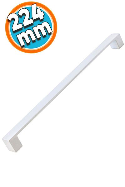 NZB Furniture Kitchen Cabinet Bathroom Drawer Cabinet Door Handle Handle White 224 mm Metal Handle