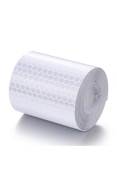 NZB 5 Meters Tuvturk Approved Reflective Reflective Highlighter Strip Tape Reflective Warning Tape White