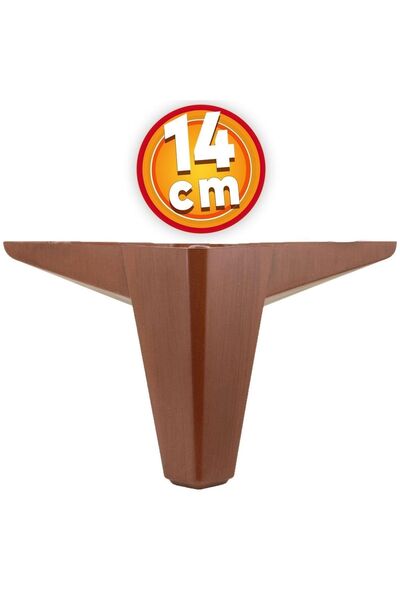 NZB Lüks Mobilya Kanepe Sehpa Tv Ünitesi Koltuk Ayağı 14 Cm Ahşap Desenli Kah...