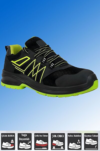 NZB İş Ayakkabısı Çelik Demir Burunlu Çelik Ara Tabanlı Iş Güvenlik Inşaatçı ...