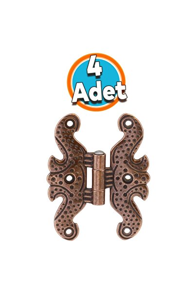 NZB Mobilya Dolap Kapak Hobi Menteşesi Metal Kelebek Menteşe Antik Bakır 4 ADET