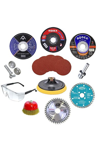 NZB Spiral Taşlama Cırt Zımpara Inox Metal Kesici Flap Disk 18 Parça