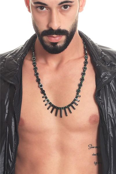 LABALABA Men's Natural Stone Handmade Design Necklace